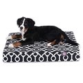 Majestic Pet Black Athens Medium Orthopedic Memory Foam Rectangle Dog Bed 78899551457